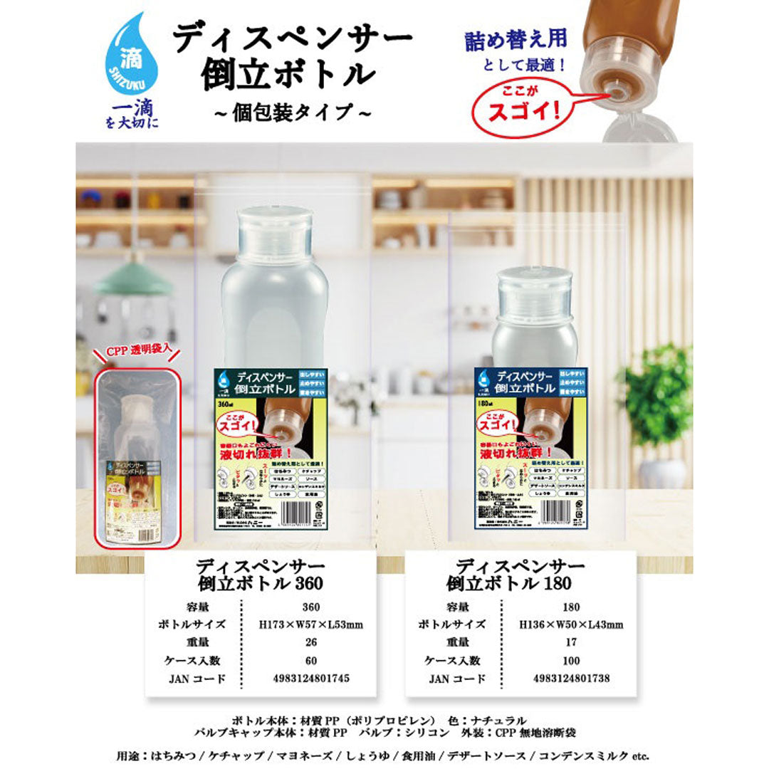 ディスペンサー 倒立ボトル